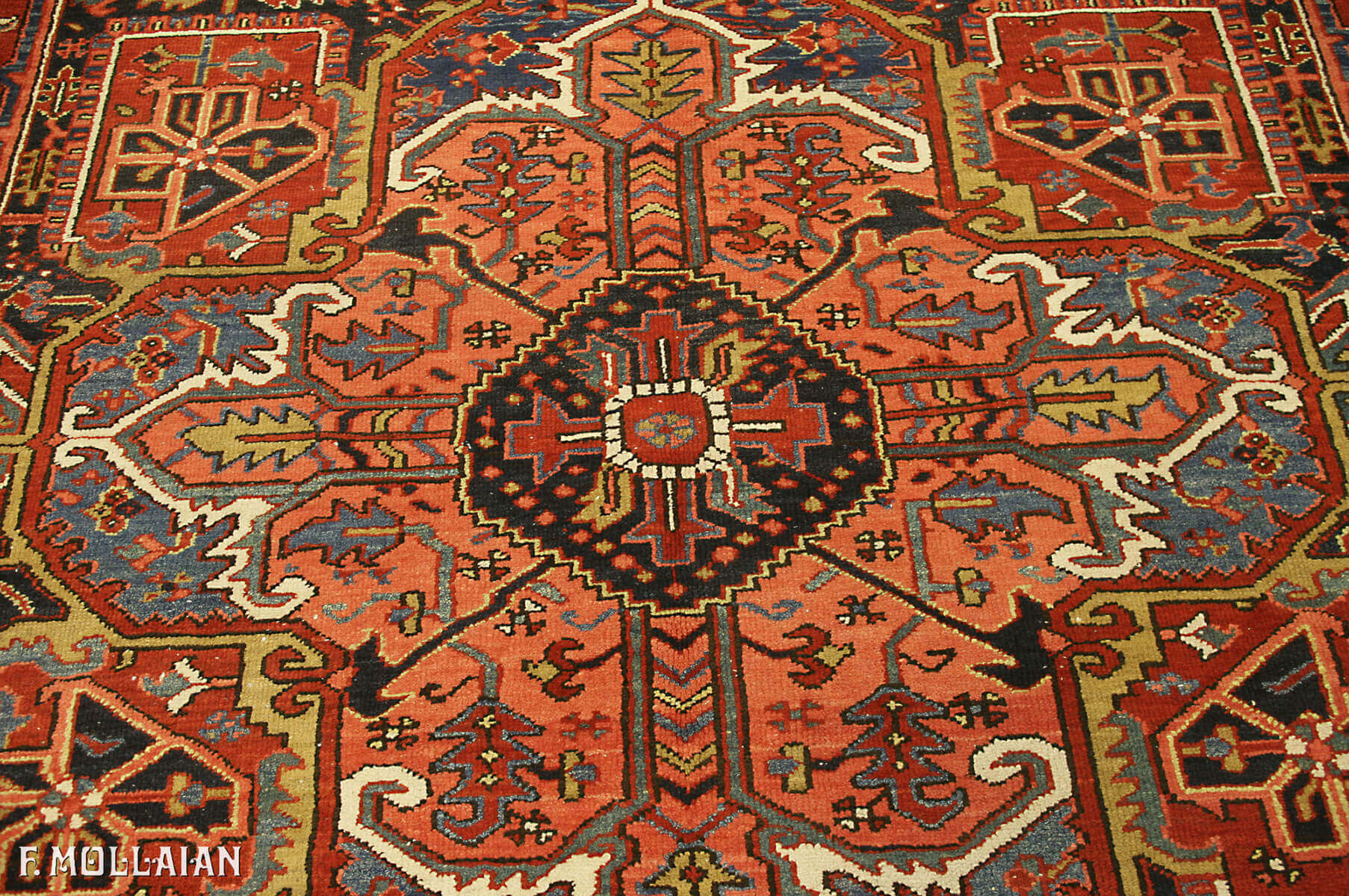 Antique Persian Heriz Garage Carpet n°:12586546